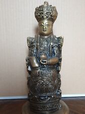 Beautifully Carved Large Bronze Empress Sculpture.  Amazing Details picture