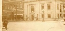 Vtg RPPC First National Bank Wallace Idaho Captain Mullen 6th & Bank 1918 picture