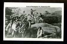 Real Photo postcard RPPC Revolutionary War Vermont Battle of Bennington picture