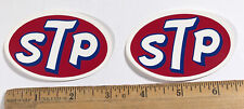 Vintage Lot Of 2 STP Motor Oil Logo Decal Sticker 1970s NOS 3.25” picture