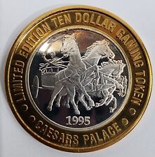 1995 Caesars Palace $10 999 Fine Silver Limited Edition Gaming Casino Token picture