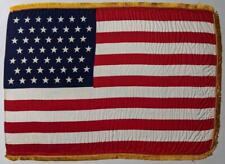 ca. 1959 OLD VINTAGE 49 STAR U.S. AMERICAN PARADE FLAG PRINTED Alaska AK picture