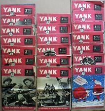 Lot of 20 YANK Army Weekly Magazines-WWII 1944 British Edition picture