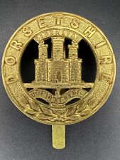 WWII Dorsetshire Regiment Metal Cap Slider Badge - British Army - Nice picture