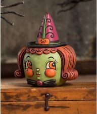 Bethany Lowe Hagatha Hollow Head Witch Container Jar Halloween Johanna Parker picture