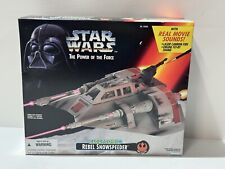 Vgt STAR WARS Rebel Snowspeeder  Power of the Force Kenner electronic NEW 1995 picture