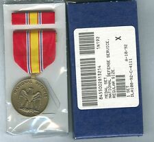 NATIONAL DEFENSE SERVICE MEDAL (NDSM) & RIBBON BAR -GI ISSUE - FULL SIZE picture