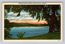 Buffalo MA- Massachusetts, General Scenic Lake Greetings, Vintage Postcard picture