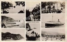 RPPC Avalon Catalina California Multiview Harbor Before Casino 1920s Postcard picture