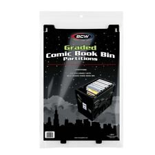 BCW Graded Comic Book Partitions 3 Pack - Black for BCW Graded CGC Black Bins picture