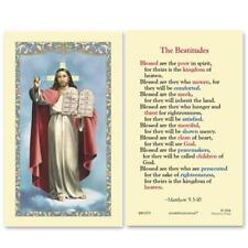 The Beatitudes Laminated Holy Card Pack of 25 Size 2.675 in W x 4.375 in H picture