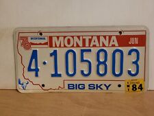 1984 Montana License Plate Tag. picture