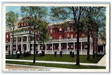 1919 St. Joseph Sanitarium Exterior Building Mount Clemens Michigan MI Postcard picture