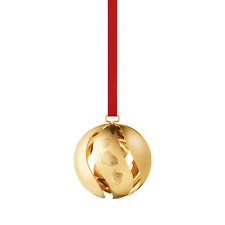 2023 Georg Jensen Christmas Holiday Ornament Gold 18 Kt Ball - New picture