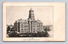 Pottsville PA-Pennsylvania, Court House, Antique, Vintage c1905 Postcard picture