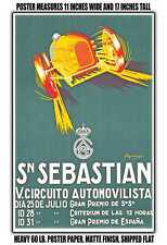 11x17 POSTER - 1927 San Sebastian Car Racing Circuit picture
