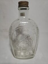 Vintage 1976 Log Cabin Syrup Bicentennial 1776 Clear Glass Bottle picture