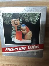 Vintage 1989 Hallmark Busy Beaver Keepsake Magic Flickering Lights Ornament picture