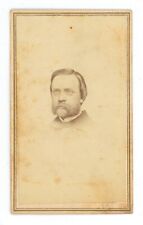 Antique CDV c1860s Chapman Handsome Man With Beard Wearing Glasses Boston, MA picture