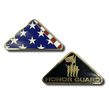 Honor Guard Folded Flag Challenge Coin Police CBP Military I-018 picture