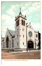 Antique Heidelberg Reformed Church, York, PA Postcard picture