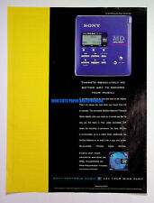 Sony MZ-R55 Mini Disc Player 1999 Trade Print Magazine Ad Poster ADVERT picture