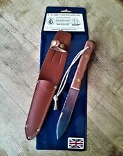 Captain Currey / Seaman's MK-1 Navy Deck Knife w/ Leather Sheath picture