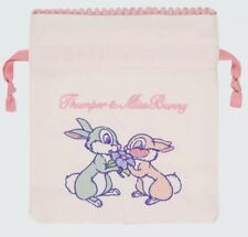Tokyo Disney Resort 2024 KINCHAKU Bag Purse Thumper & Miss Bunny Bambi picture