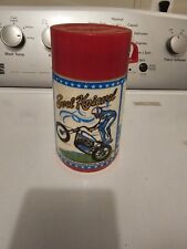 Evel Knievel Vintage Thermo Bottle Thermos Made By Aladdin 1974 Vintage See Pics picture