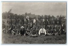 Brunswick NE, Military Army Mexican American War Camp RPPC Photo Postcard picture