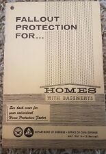 1967 DOD Civil Defence Fallout Protection For Homes W/ Basements- Cold War Good picture