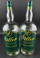 Weller Special Reserve Empty Bourbon Whiskey Bottle Original Wheated Lot of 2 picture