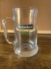 Vintage Heineken Half Liter Beer Tankard Crown Stamped Glass picture