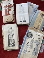Vintage 1930s Patterns (5 Antique Dress Patterns) 38 Bust  picture