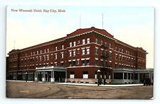 New Wenonah Hotel Bay City Michigan MI Vintage Postcard picture