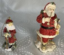 International Santa Claus Collection US Santa Figure & Babbo Natale Ornament picture