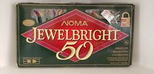 Vintage NOMA Jewelbright 50 Light String Multi Color Indoor Outdoor Green Cord picture