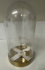 IKEA Begavning Glass Cloche Dome w /Brass Color Base New In Package picture