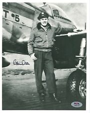 ROBIN OLDS SIGNED 8X10 PHOTOGRAPH PSA DNA AN01730 (D) WWII ACE 17V picture