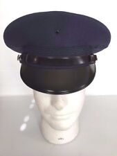 UNISSUED U.S. AIR FORCE ENLISTED MAN'S BLUE SERVICE DRESS VISOR CAP (7 3/4) picture