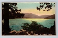 Donner Lake CA-California RPPC, Color Tented Scenic Real Photo c1920 Postcard picture