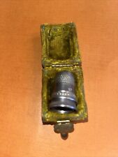 Antique Set Of 3 Thimbles With Original Case Sewing Thimble picture