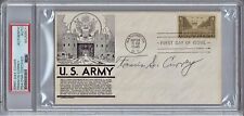 FRANCIS CURREY MEDAL OF HONOR ARMY WWII SIGNED FIRST DAY COVER PSA/DNA FDC MOH picture