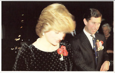 Charles and Diana, Remembrance Sunday, Albert Hall - 1982 Chrome Postcard picture