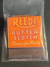 20-STRIKE MATCHBOOK - REED'S BUTTER SCOTCH CANDY - STRUCK picture