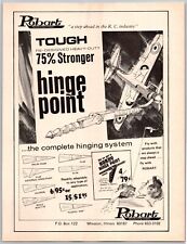 Robart Manufacturing R/C Model Hinge Point Vintage April 1973 Full Page Print Ad picture