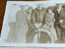 Antique Photograph USS Berlin Life Preserver Ship Disaster Circa 1920s C1 picture