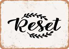 Metal Sign - Reset - Vintage Look Sign picture