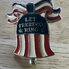 Let Freedom Ring Stars Stripes Bell Disney Lapel Pin picture