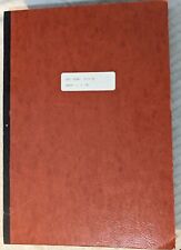 ***EARLY 1900's GLOVER MACHINE WORKS LOCOMOTIVE SPECIFICATION FOLDER*** picture